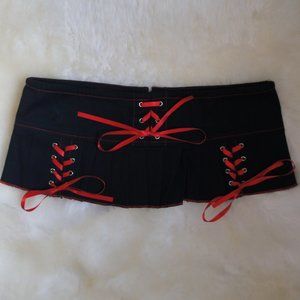 Living Dead Souls black pleated mini skirt - S